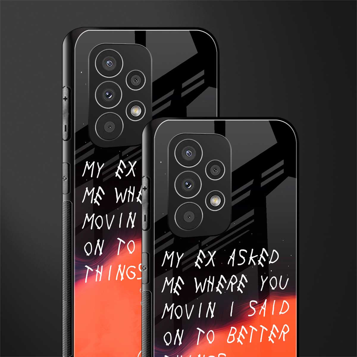 moving on back phone cover | glass case for samsung galaxy a33 5g