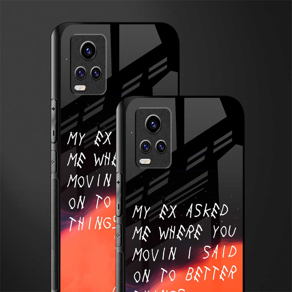 moving on back phone cover | glass case for vivo v21e 4g