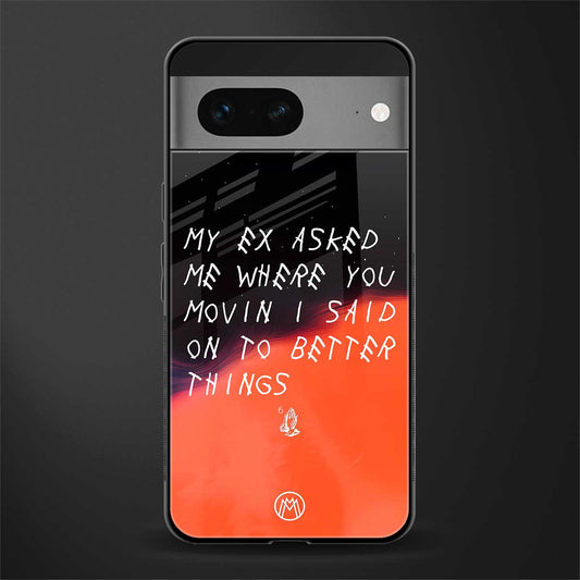 moving on back phone cover | glass case for google pixel 7