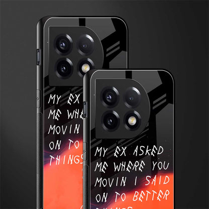moving on back phone cover | glass case for oneplus 11