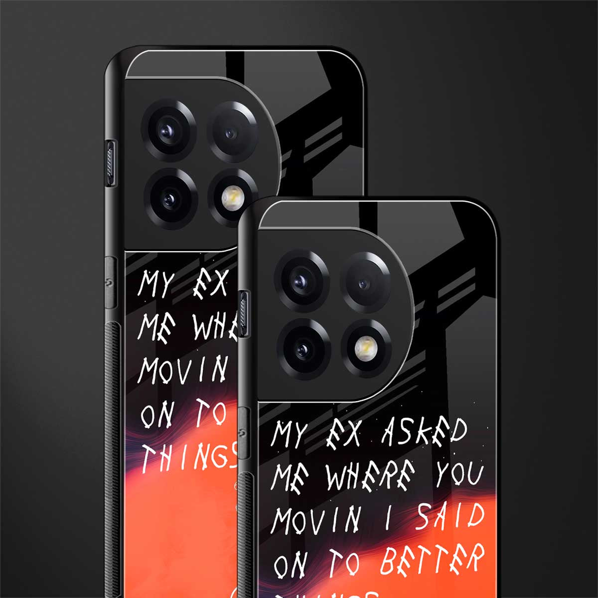 moving on back phone cover | glass case for oneplus 11r