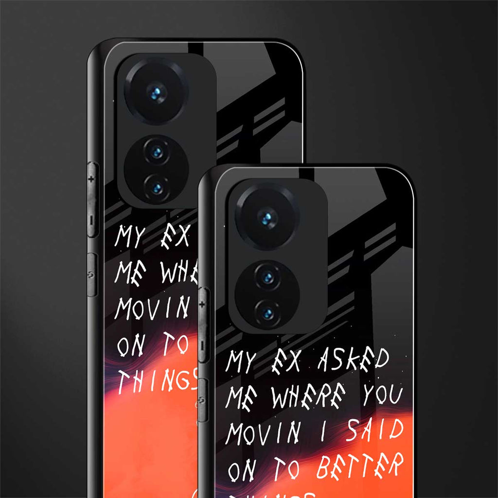 moving on back phone cover | glass case for vivo t1 44w 4g