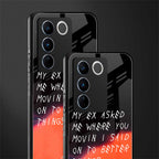 moving on back phone cover | glass case for vivo v27 pro 5g