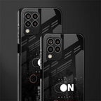 music on world off music back phone cover | glass case for samsung galaxy m33 5g