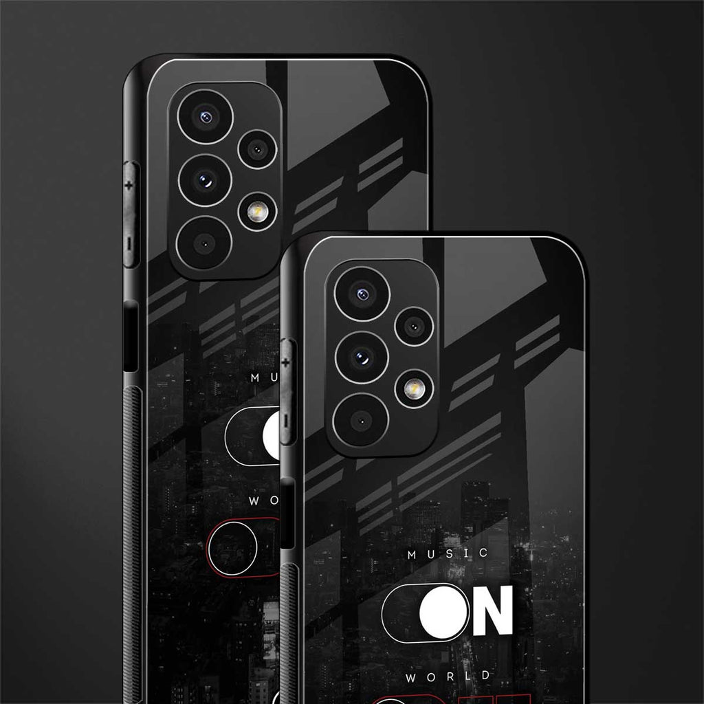music on world off music back phone cover | glass case for samsung galaxy a13 4g