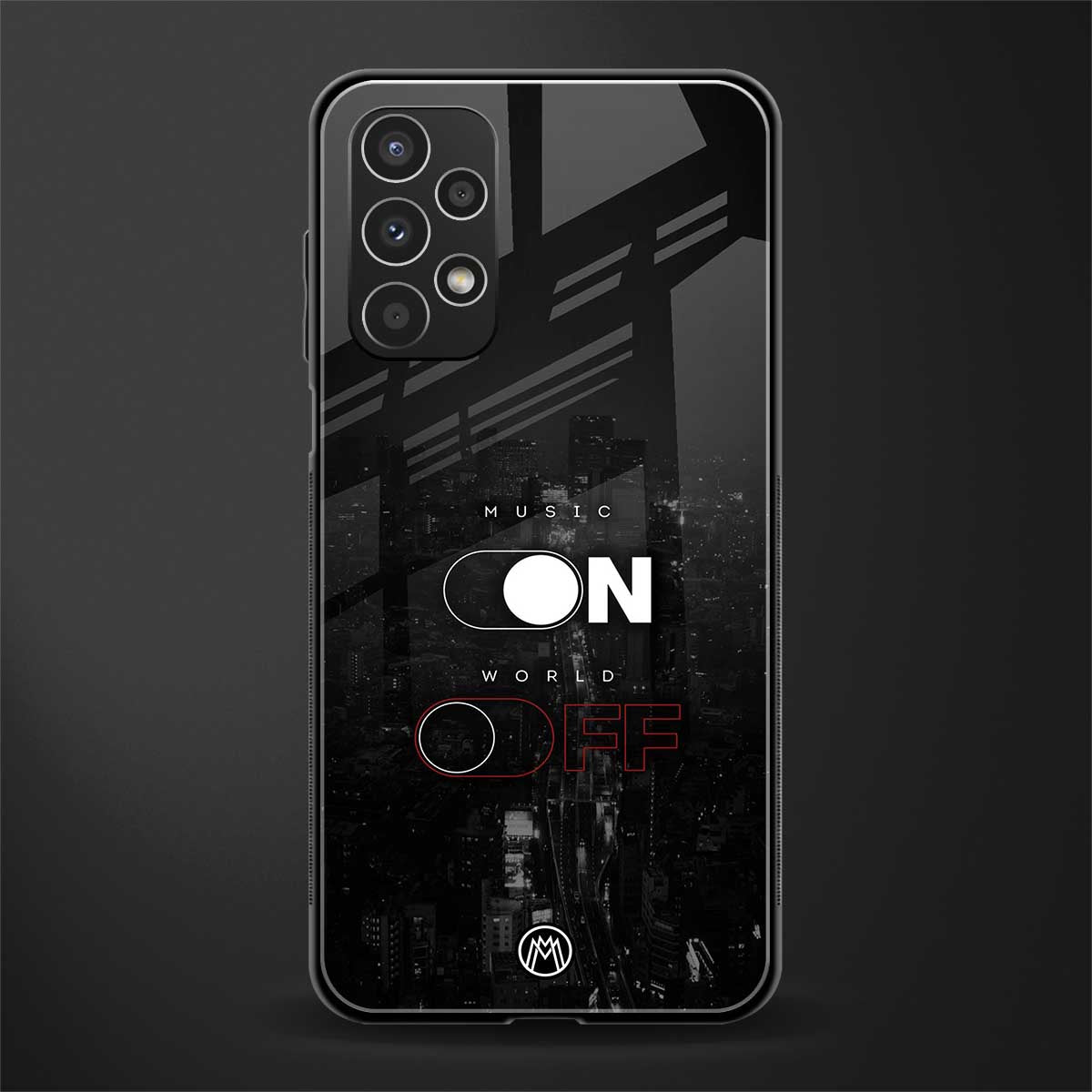 music on world off music back phone cover | glass case for samsung galaxy a13 4g
