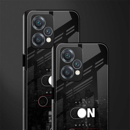 music on world off music back phone cover | glass case for oneplus nord ce 2 lite 5g