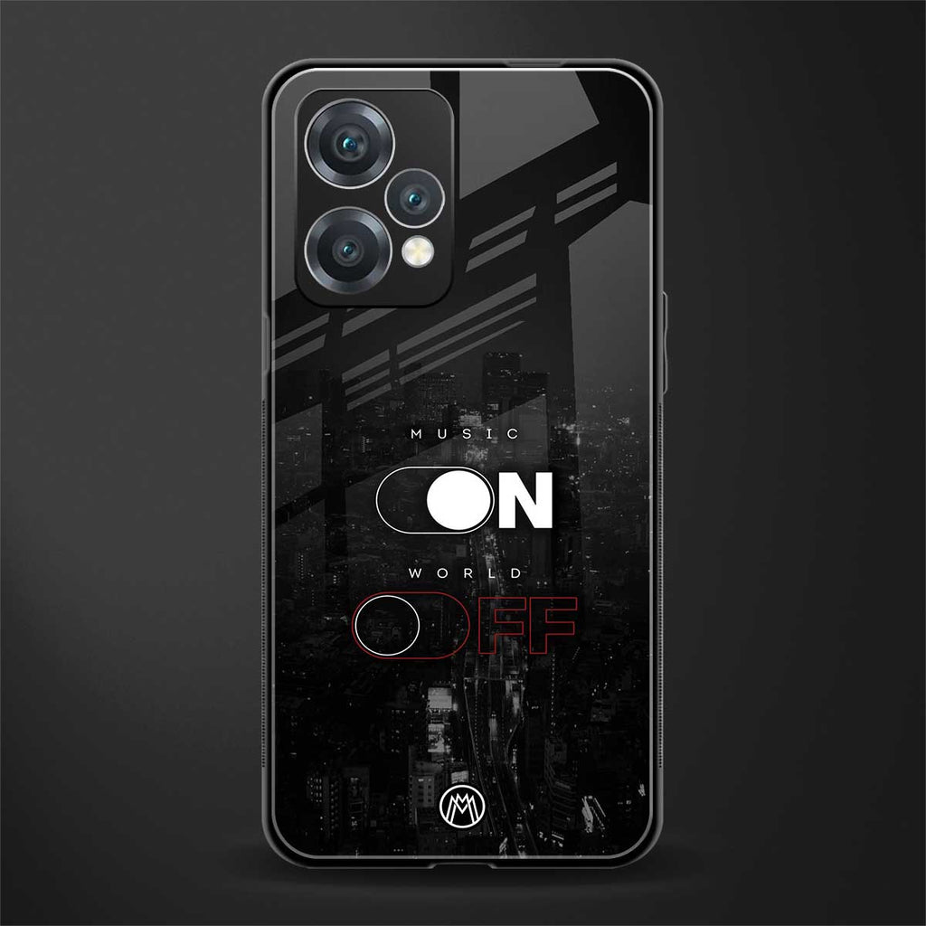 music on world off music back phone cover | glass case for oneplus nord ce 2 lite 5g