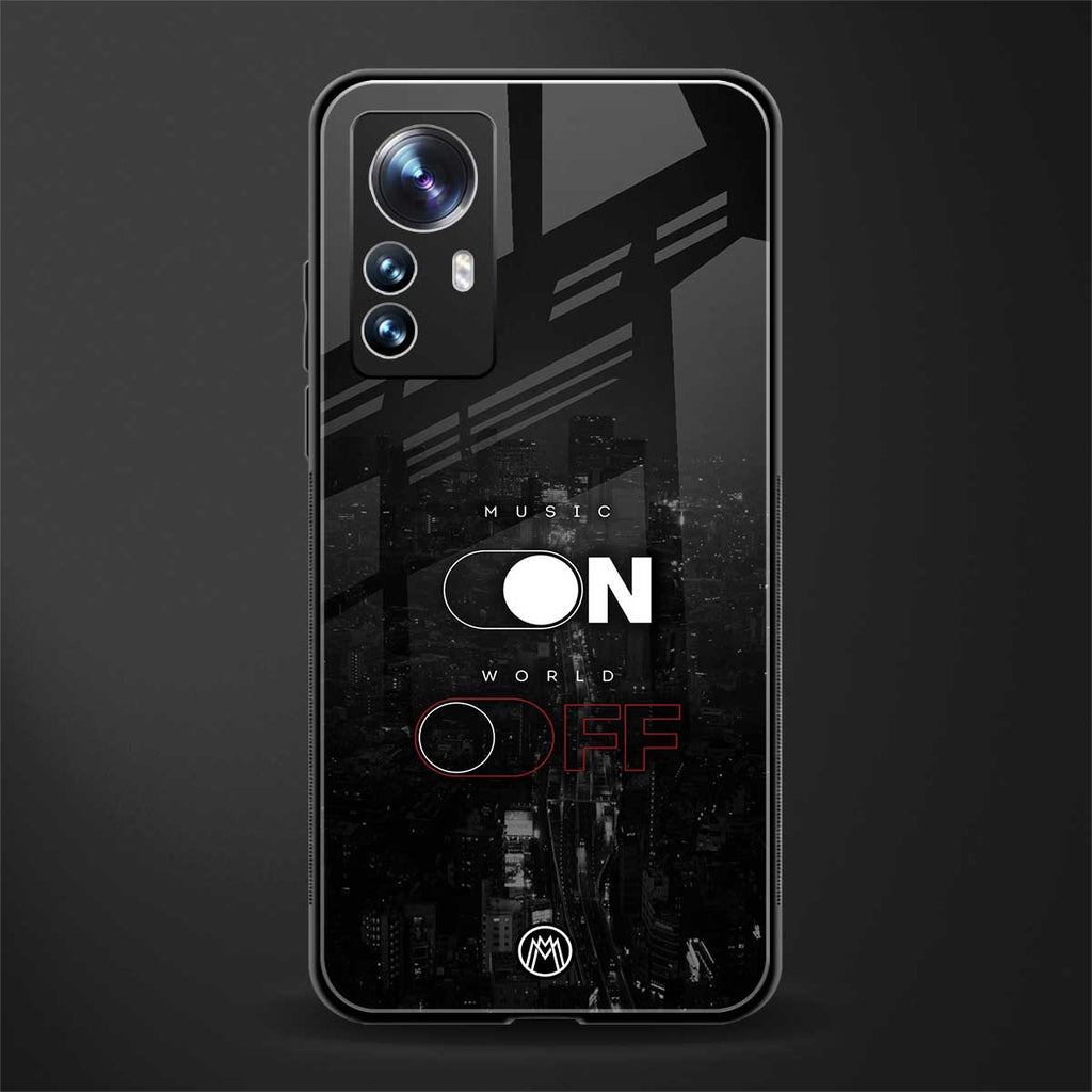 music on world off music back phone cover | glass case for xiaomi 12 pro