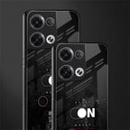 music on world off music back phone cover | glass case for oppo reno 8