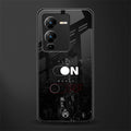 music on world off music back phone cover | glass case for vivo v25 pro 5g