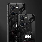 music on world off music back phone cover | glass case for vivo y35 4g