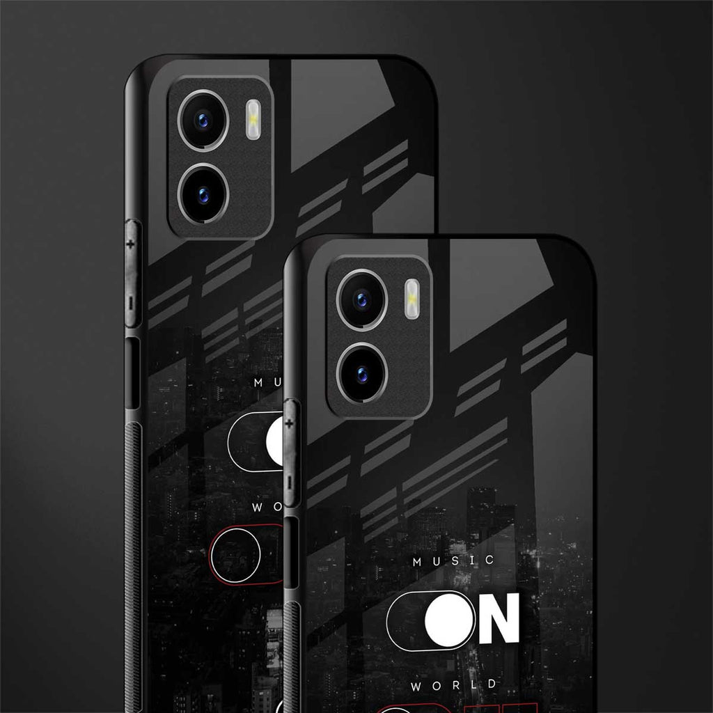 music on world off music back phone cover | glass case for vivo y72