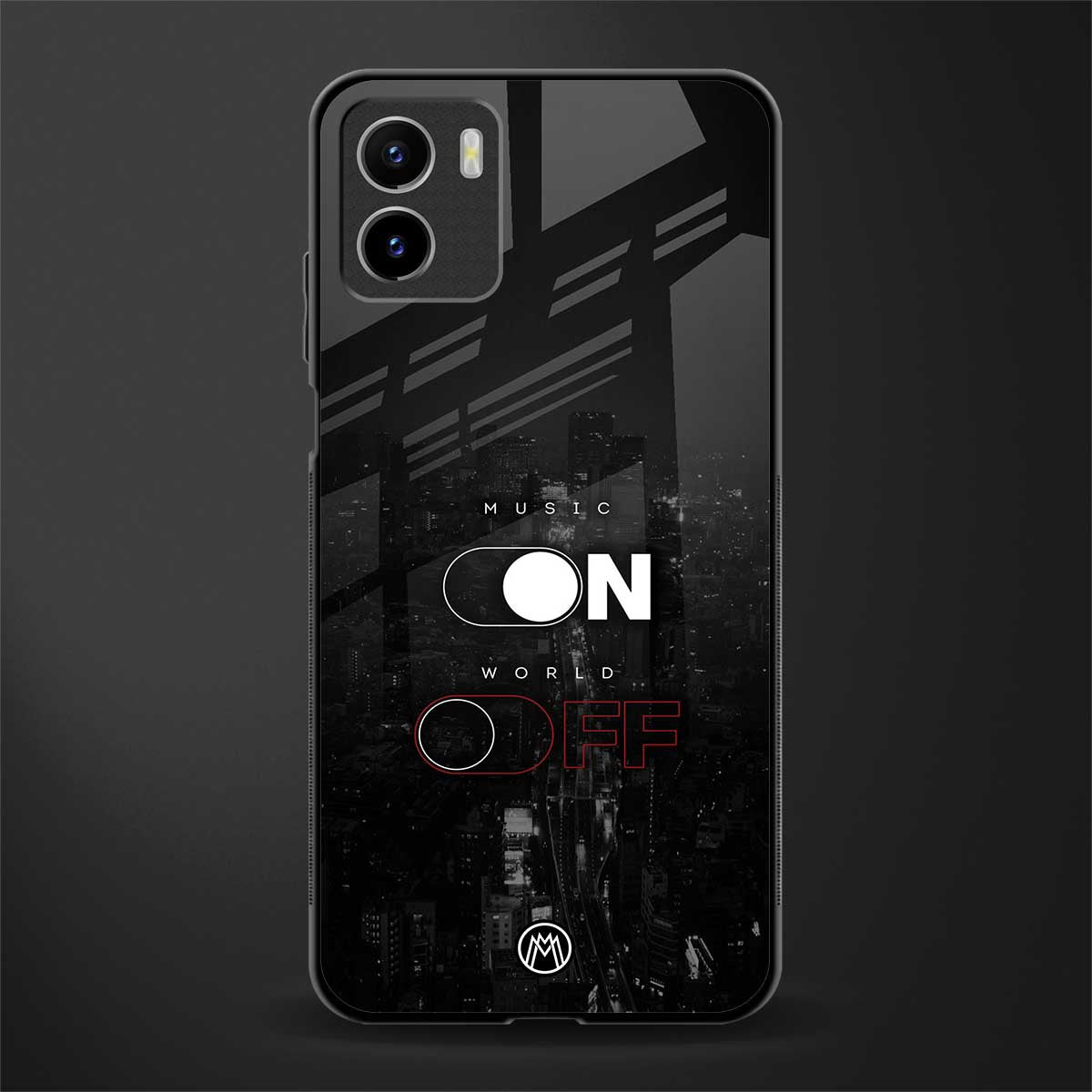 music on world off music back phone cover | glass case for vivo y72