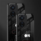 music on world off music back phone cover | glass case for vivo t1 44w 4g