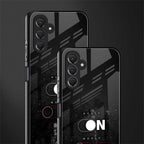 music on world off music back phone cover | glass case for samsun galaxy a24 4g