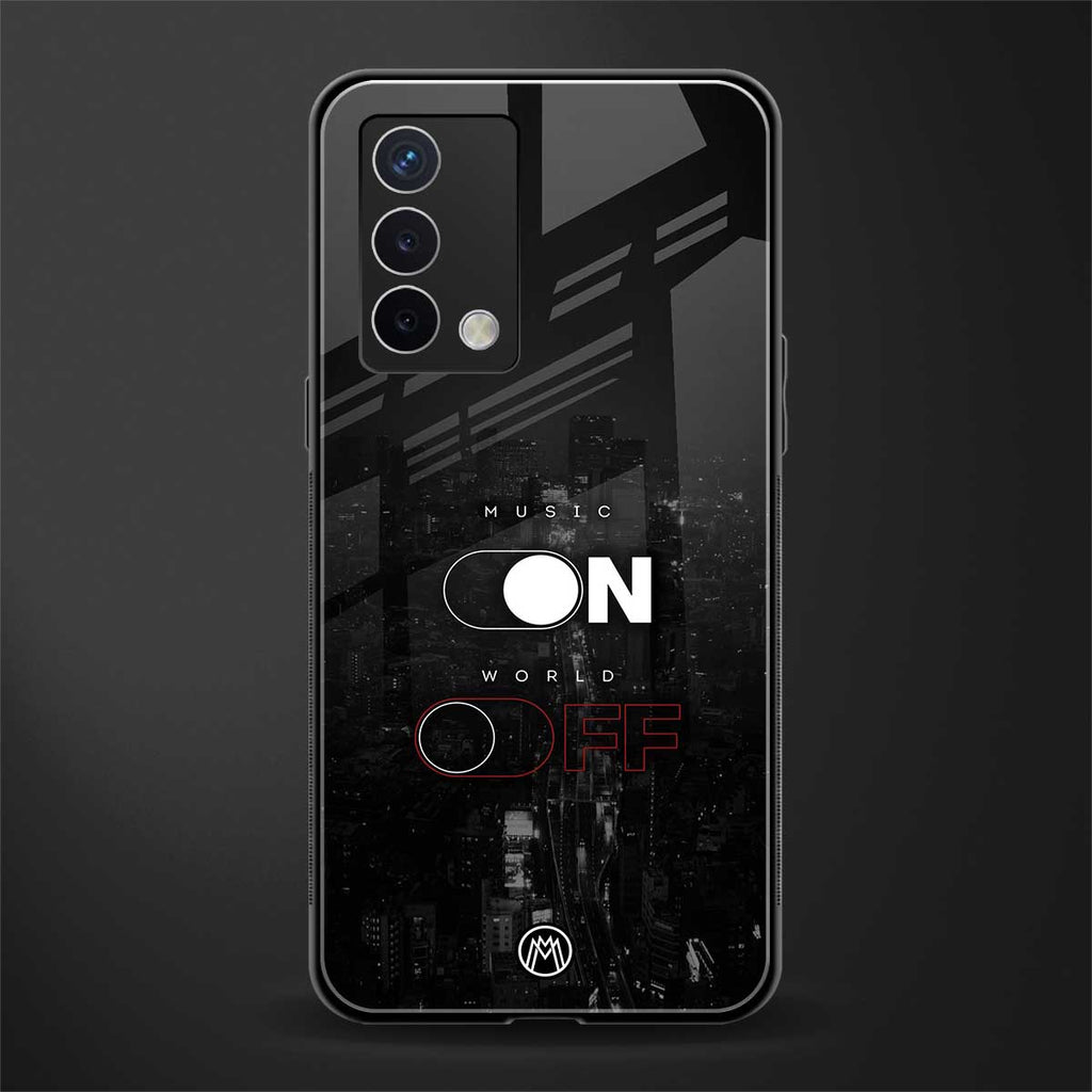 music on world off music back phone cover | glass case for oppo a74 4g