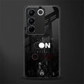 music on world off music back phone cover | glass case for vivo v27 pro 5g