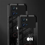 music on world off music back phone cover | glass case for iQOO 9 Pro