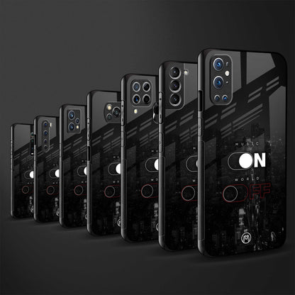 music on world off music back phone cover | glass case for samsung galaxy a14 5g