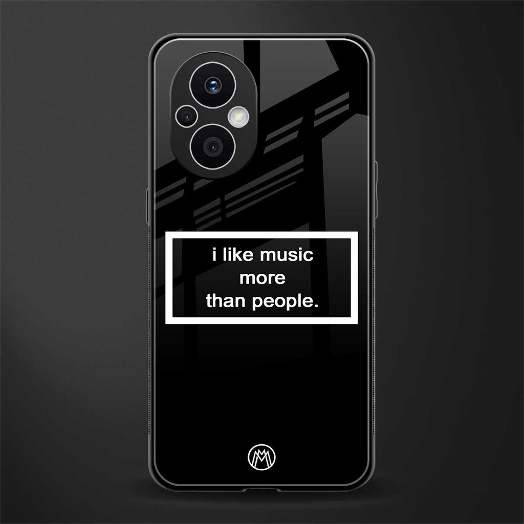 music over people black edition back phone cover | glass case for oppo f21 pro 5g