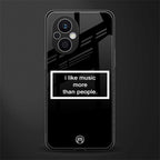 music over people black edition back phone cover | glass case for oppo f21 pro 5g