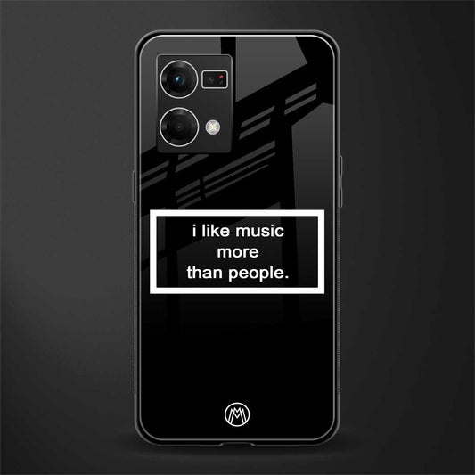 music over people black edition back phone cover | glass case for oppo f21 pro 4g