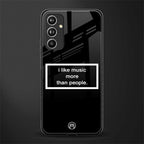 music over people black edition back phone cover | glass case for samsung galaxy a54 5g