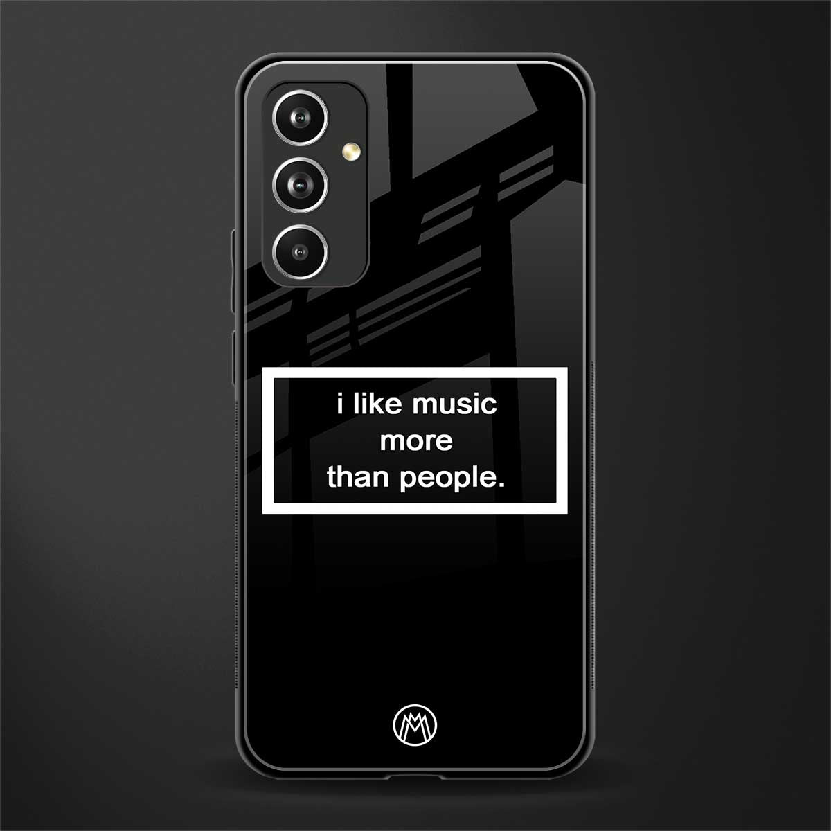music over people black edition back phone cover | glass case for samsung galaxy a54 5g