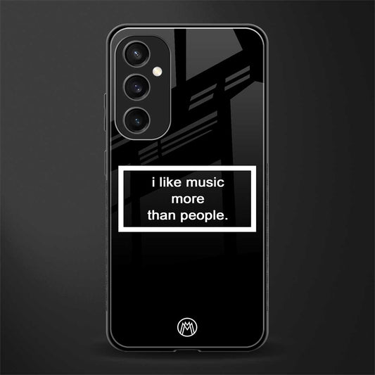 music over people black edition back phone cover | glass case for samsung galaxy s23 fe 5g