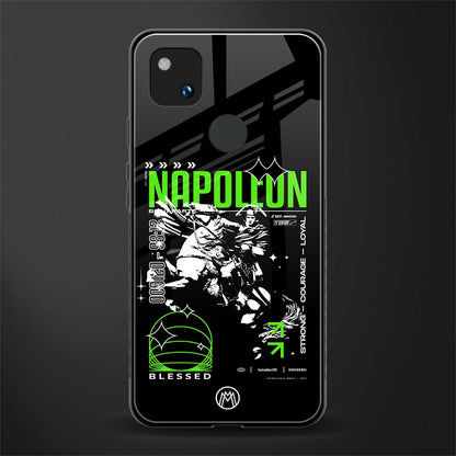 napoleon back phone cover | glass case for google pixel 4a 4g