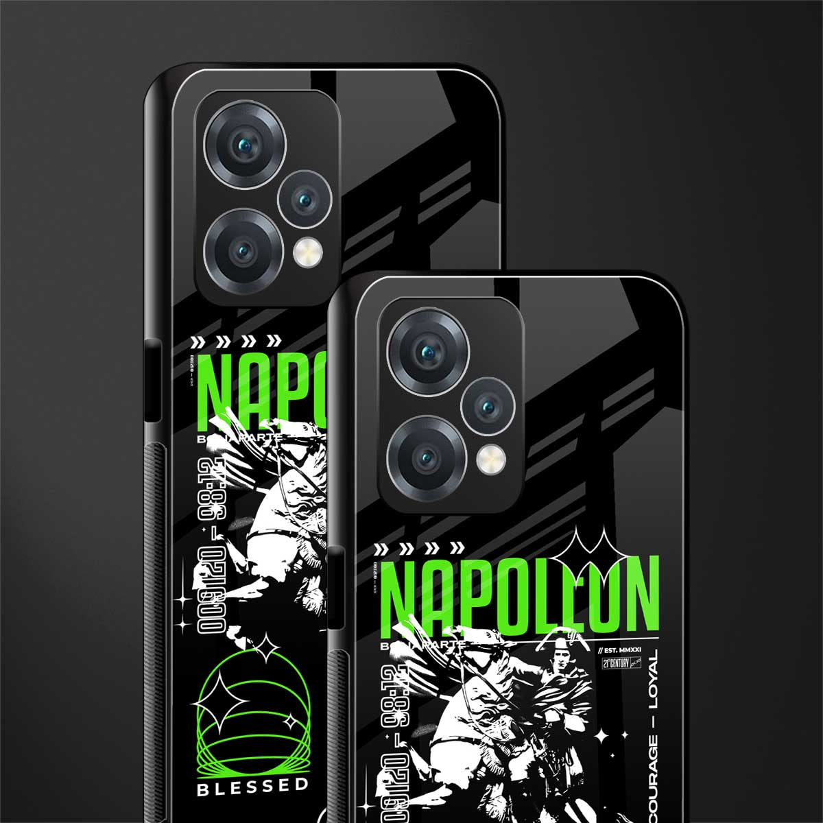 napoleon back phone cover | glass case for realme 9 pro 5g