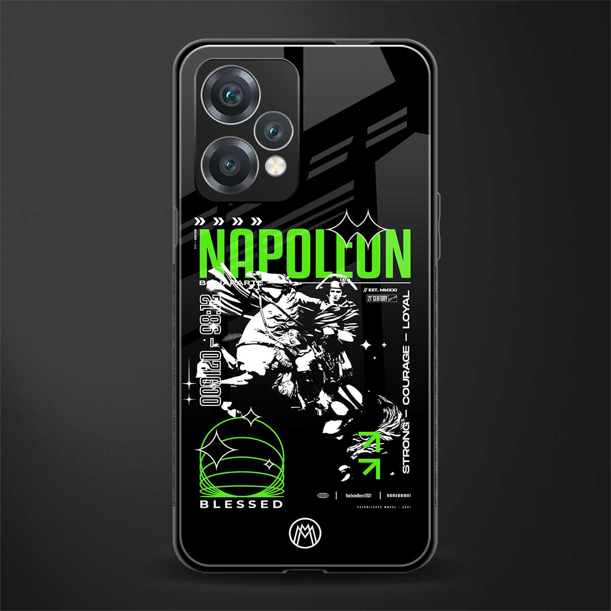 napoleon back phone cover | glass case for realme 9 pro 5g