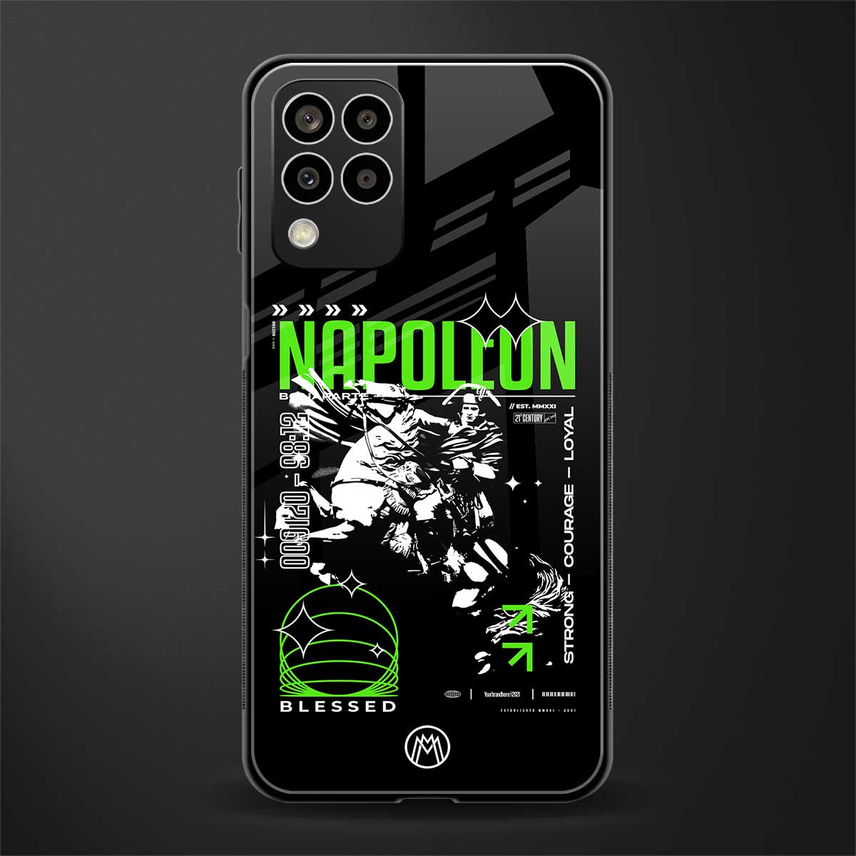 napoleon back phone cover | glass case for samsung galaxy m33 5g