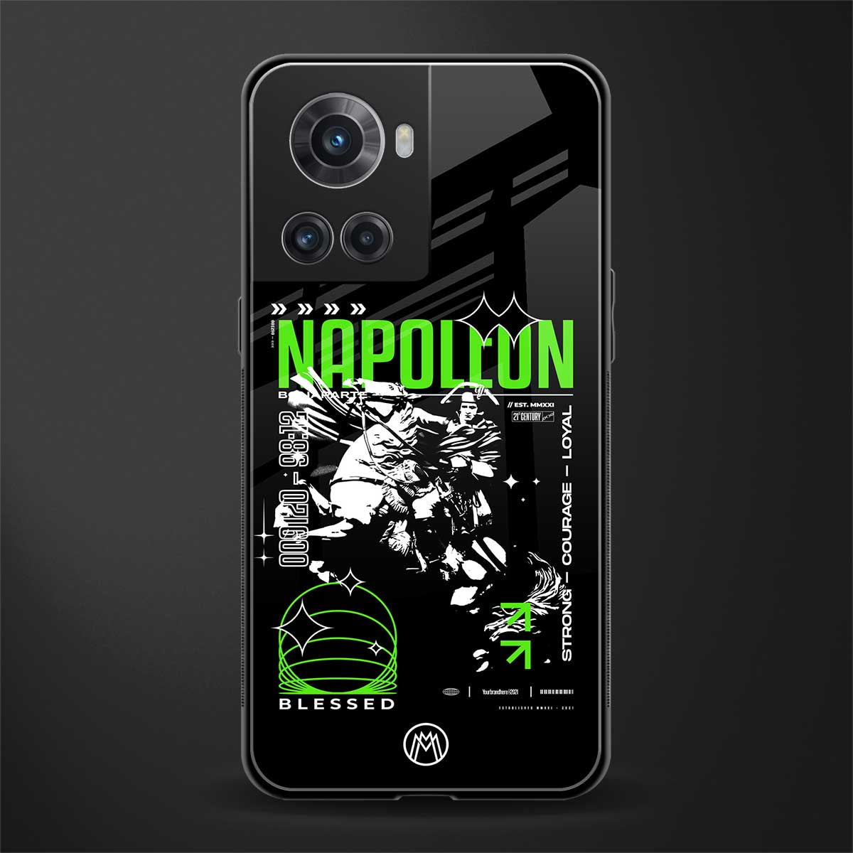 napoleon back phone cover | glass case for oneplus 10r 5g