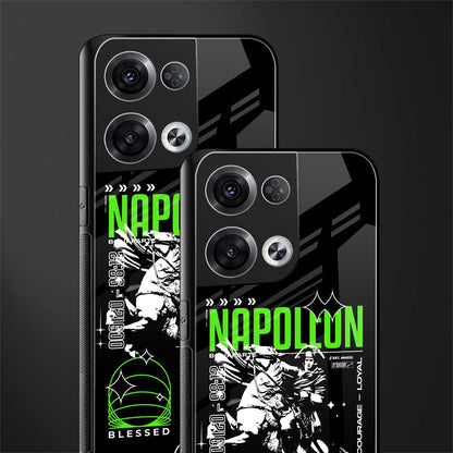 napoleon back phone cover | glass case for oppo reno 8