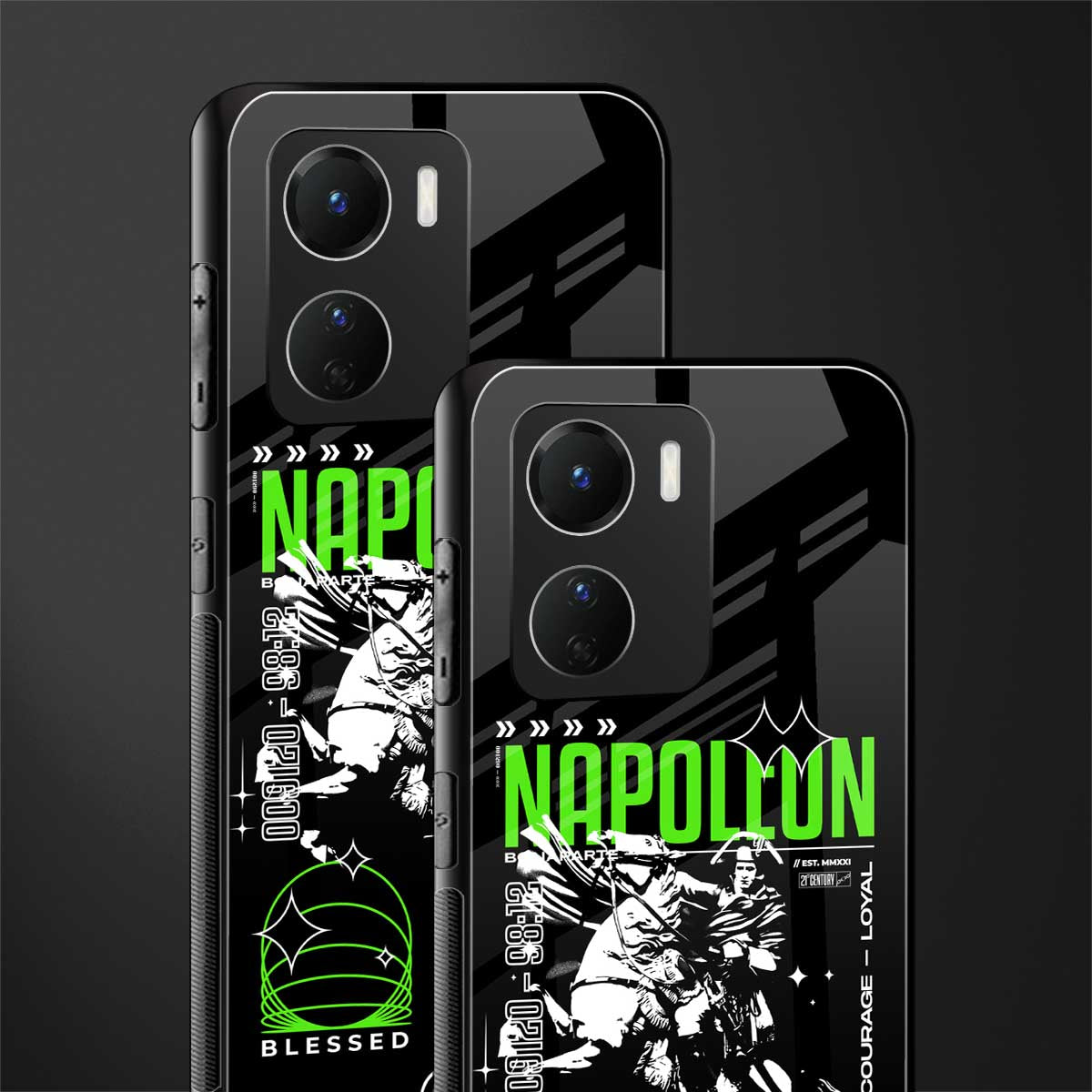 napoleon back phone cover | glass case for vivo y16