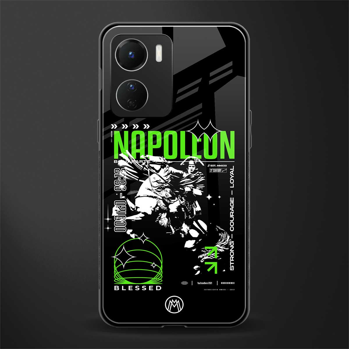 napoleon back phone cover | glass case for vivo y16