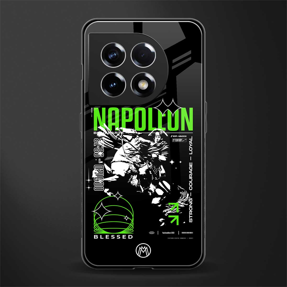 napoleon back phone cover | glass case for oneplus 11
