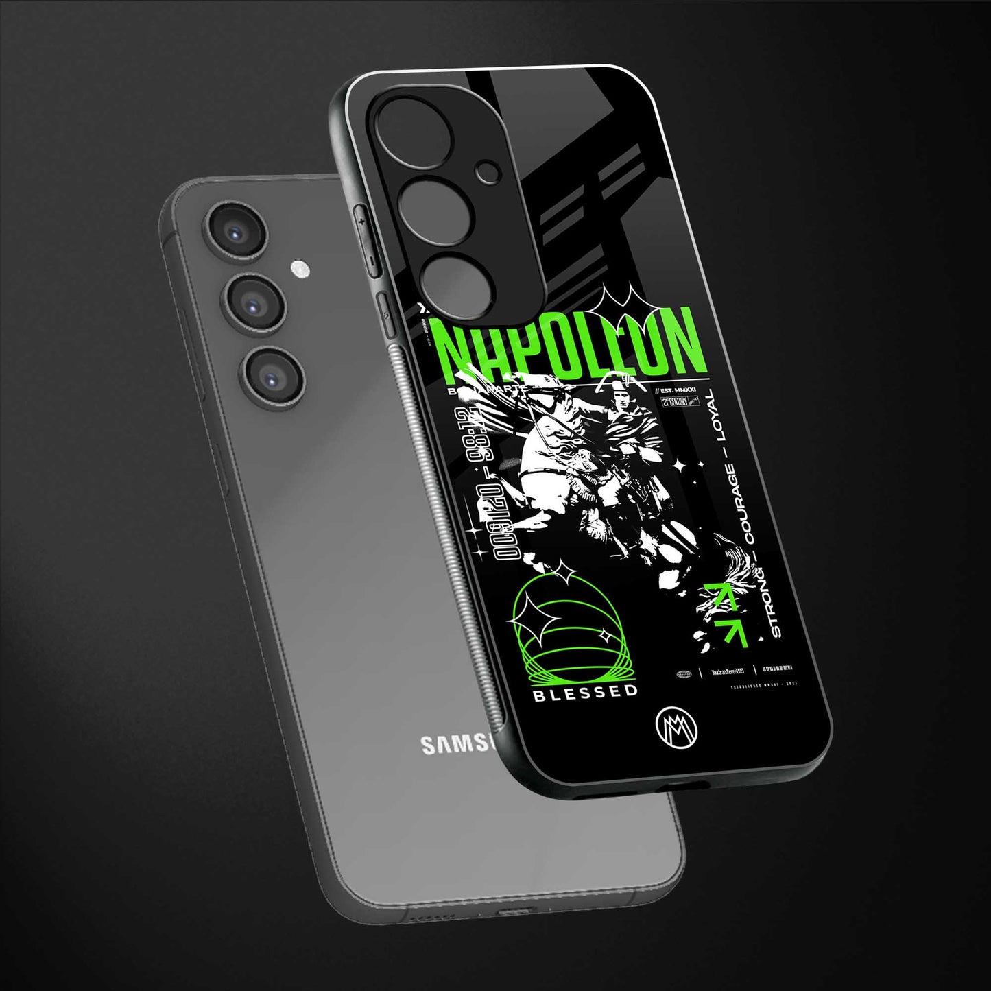 napoleon back phone cover | glass case for samsung galaxy s23 fe 5g