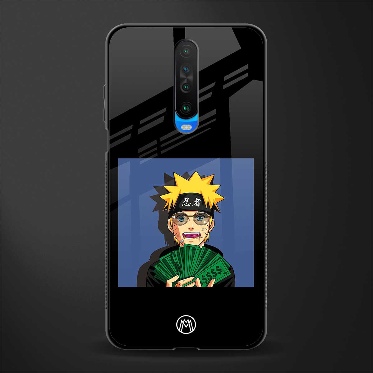naruto hypebeast glass case for poco x2 image