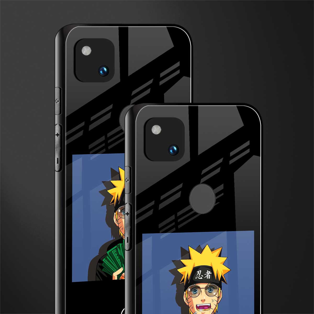 naruto hypebeast back phone cover | glass case for google pixel 4a 4g