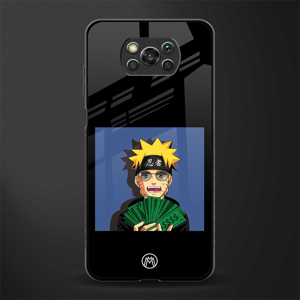 naruto hypebeast glass case for poco x3 pro image