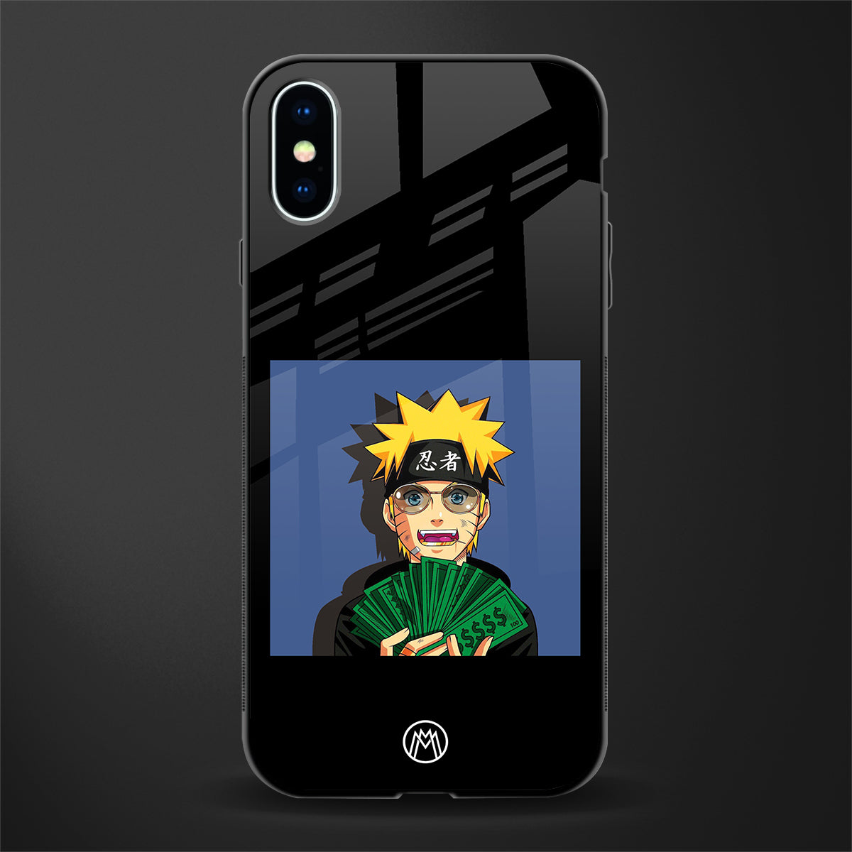 naruto hypebeast glass case for iphone xs image