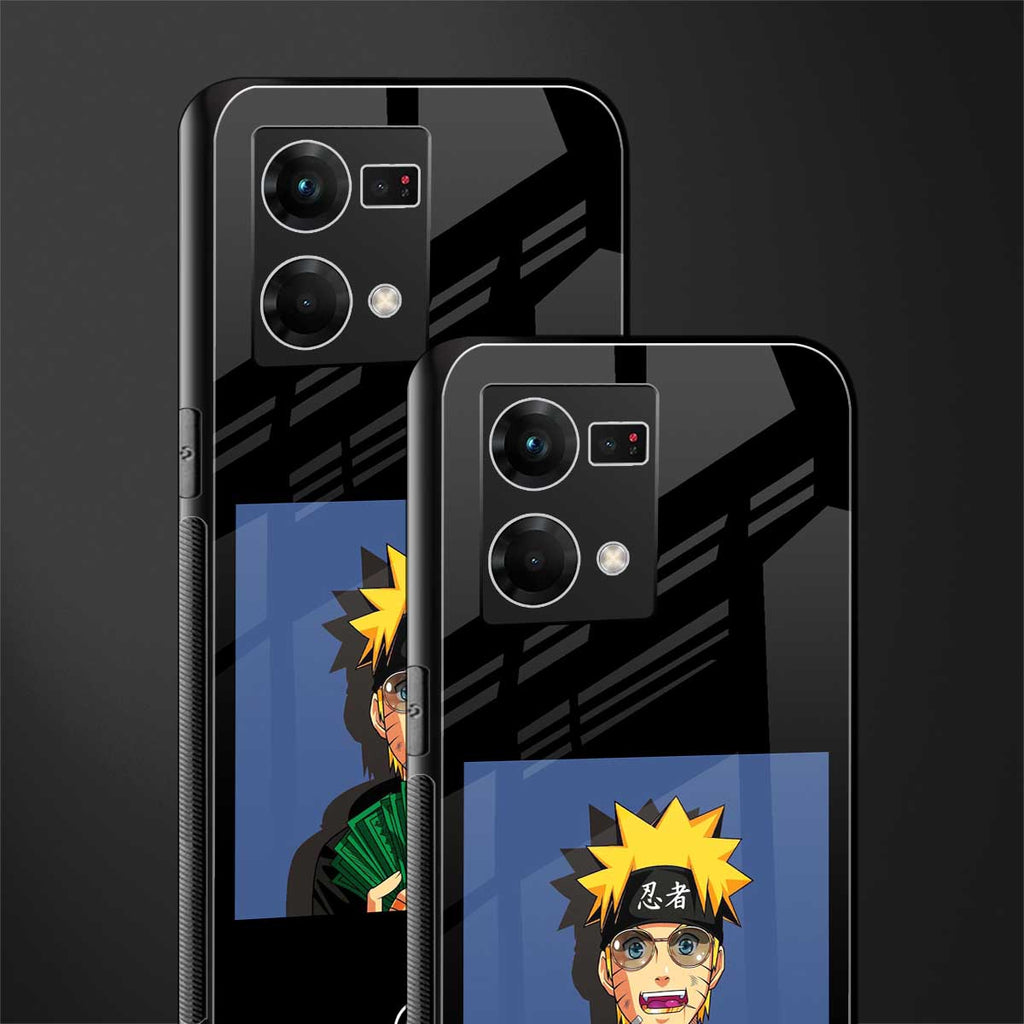 naruto hypebeast back phone cover | glass case for oppo f21 pro 4g