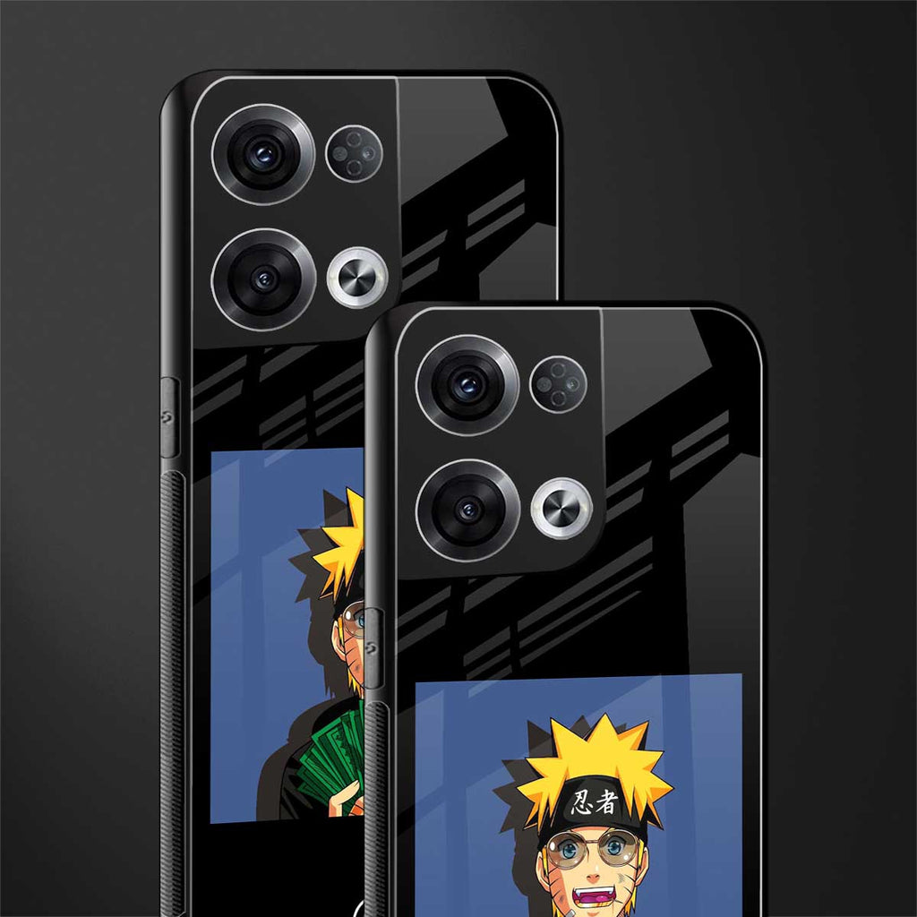 naruto hypebeast back phone cover | glass case for oppo reno 8