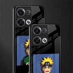 naruto hypebeast back phone cover | glass case for oppo reno 8