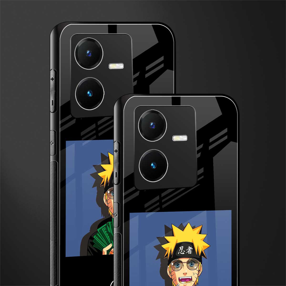 naruto hypebeast back phone cover | glass case for vivo y22