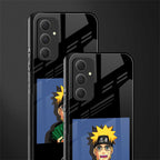 naruto hypebeast back phone cover | glass case for samsung galaxy a54 5g