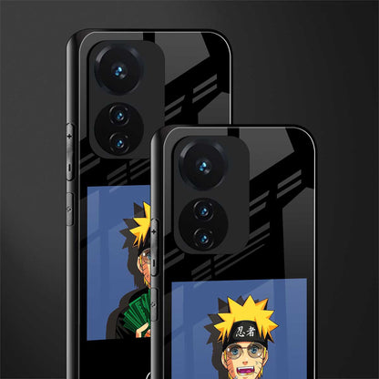 naruto hypebeast back phone cover | glass case for vivo t1 44w 4g